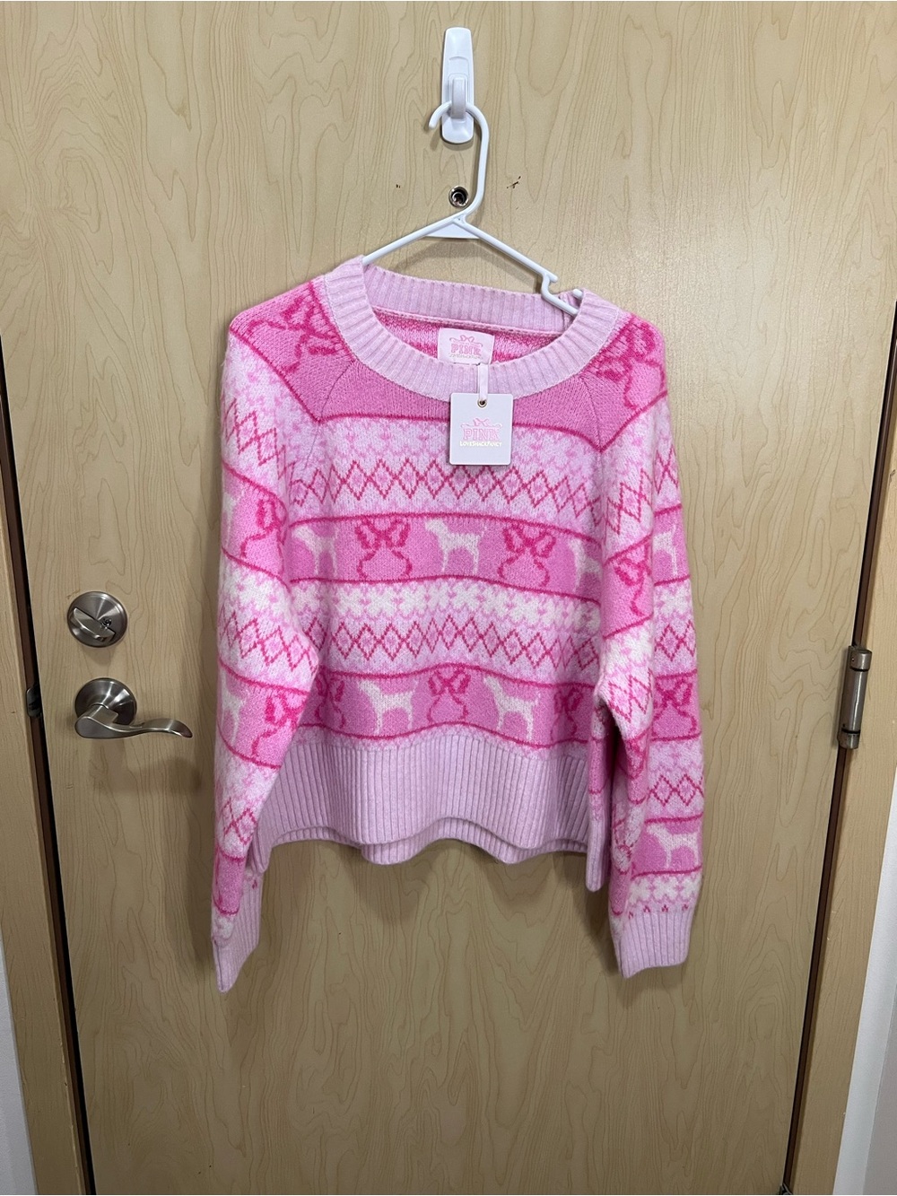 NWT Victoria's Secret PINK Love Shack Fancy Boxy Sweater